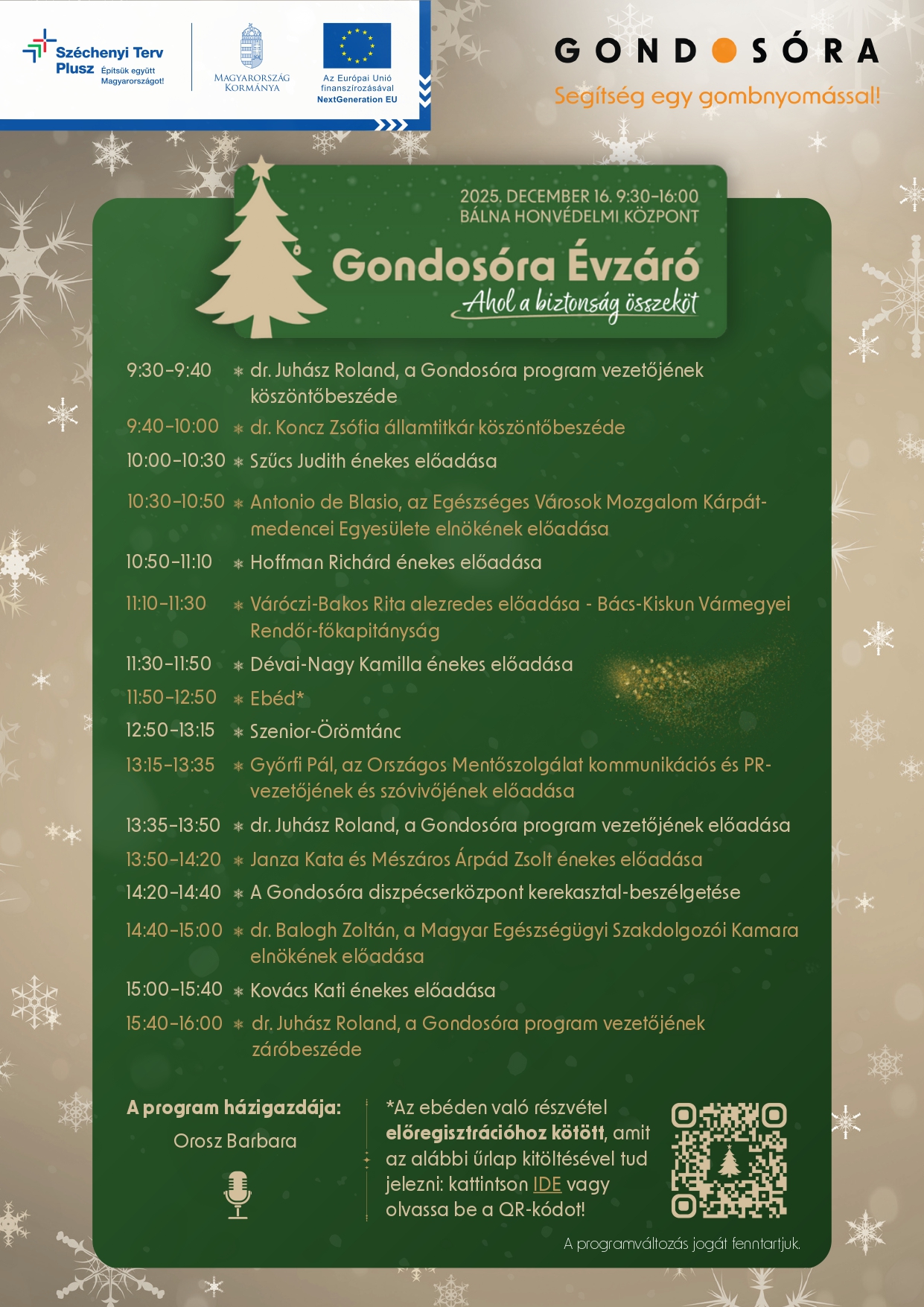 Gondosóra Évzáró plakátja