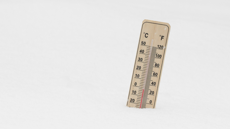 Hőmérő higanyszálának ábrázolása