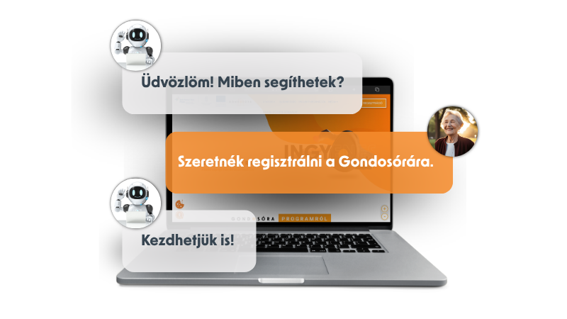 Chat felület képe látható a képen